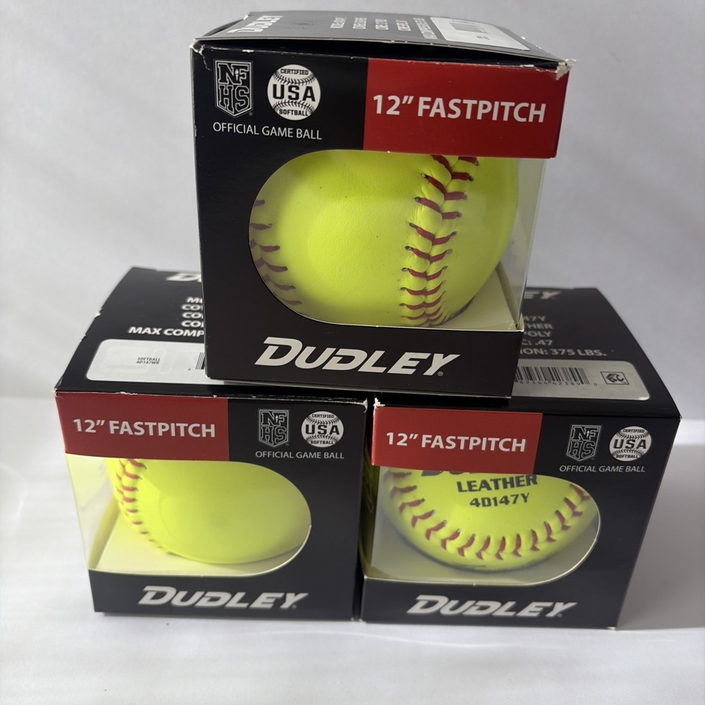Dudley 12" Thunder Heat Leather Fastpitch Softball 4D147Y, New In Box - Lot 3